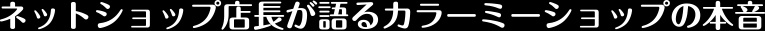 ネットショップ店長が語るカラーミーショップの本音